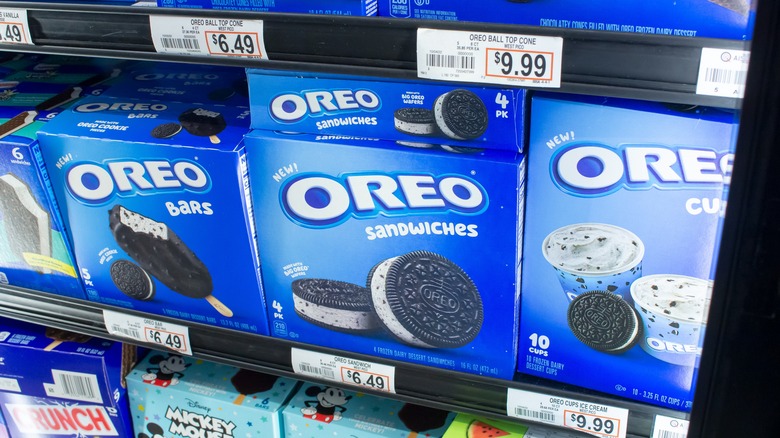 Oreo ice cream sandwiches 