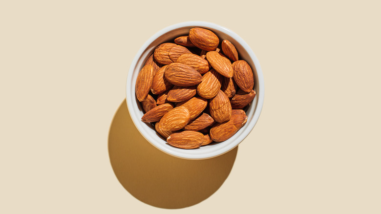 almonds in a ramekin