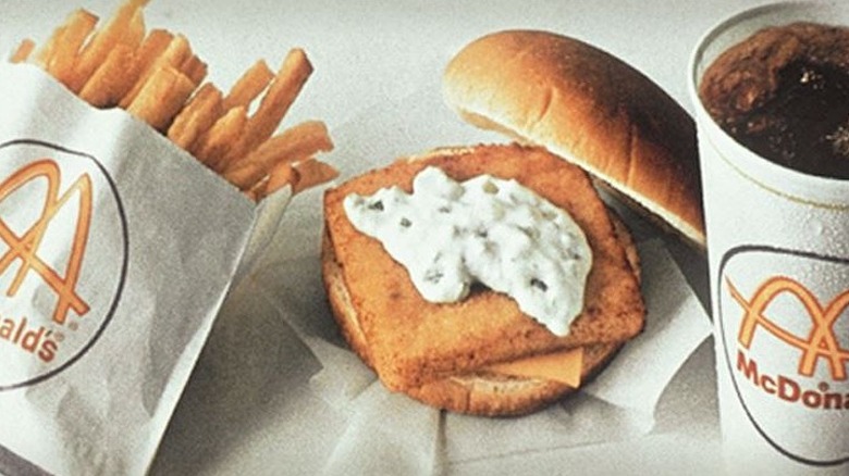 an early Filet-O-Fish sandwich