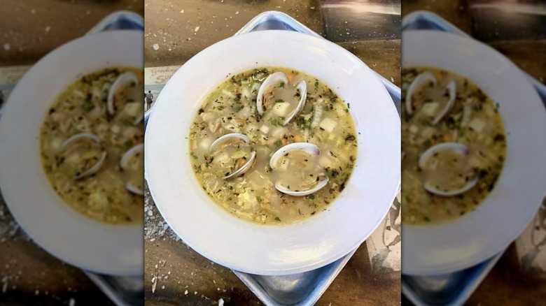 Bowl of Hatteras clam chowder