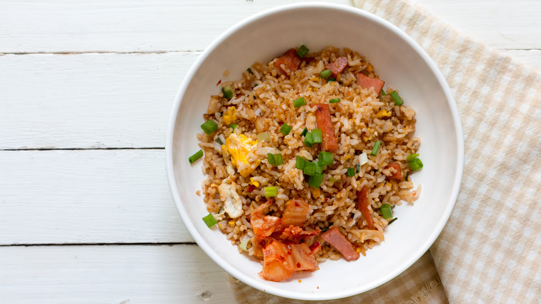 Fried rice with vegetables