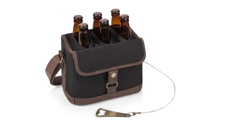 Picnic Time Beer Caddy with Beer Bottle Opener