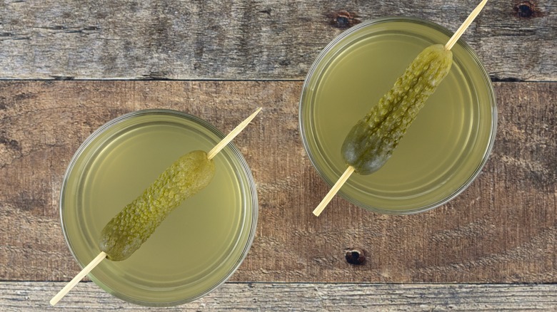 Pickle juice cocktails 