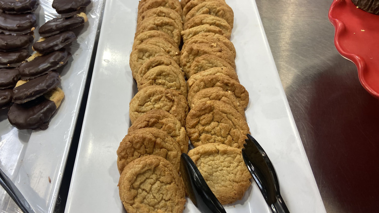 peanut butter cookies on plate