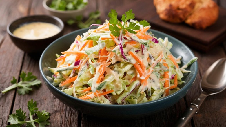 coleslaw in bowl