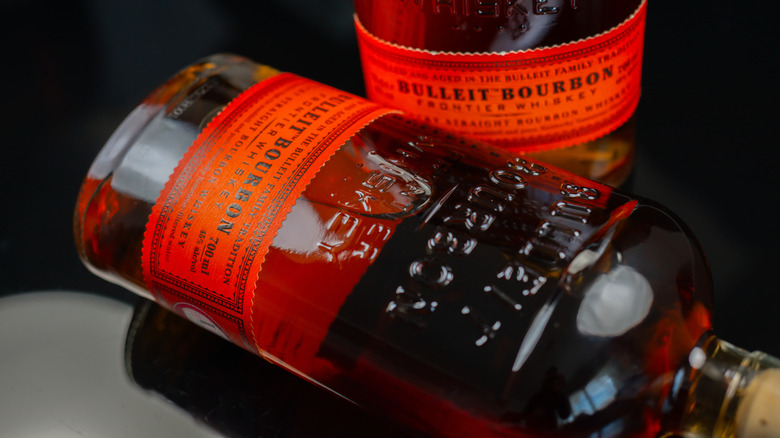 Two bottles of Bulleit Bourbon