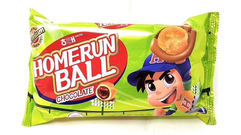 homerun ball snack bag on white background