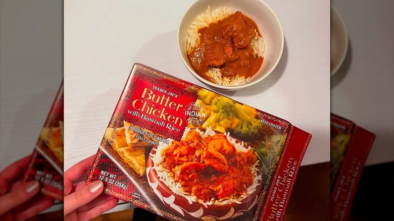 Trader Joe's butter chicken with basmati rice