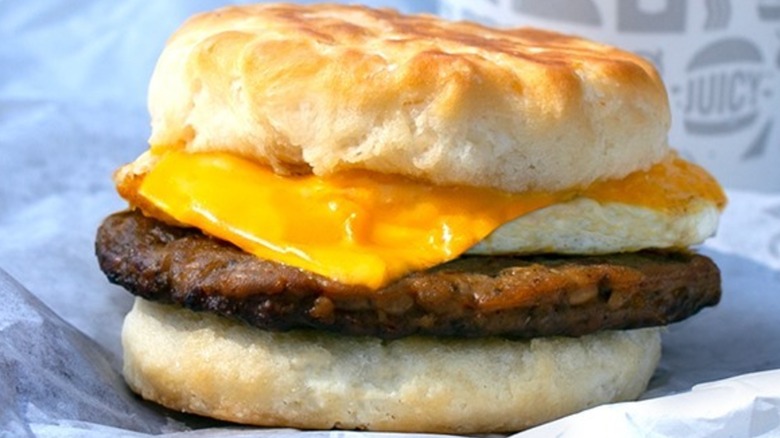 Jack in the Box breakfast biscuit