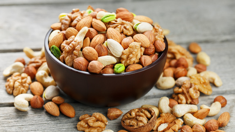 Bowl of mixed nuts