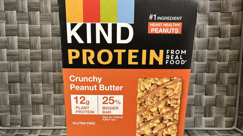 A Kind Protein bar crunchy peanut butter box