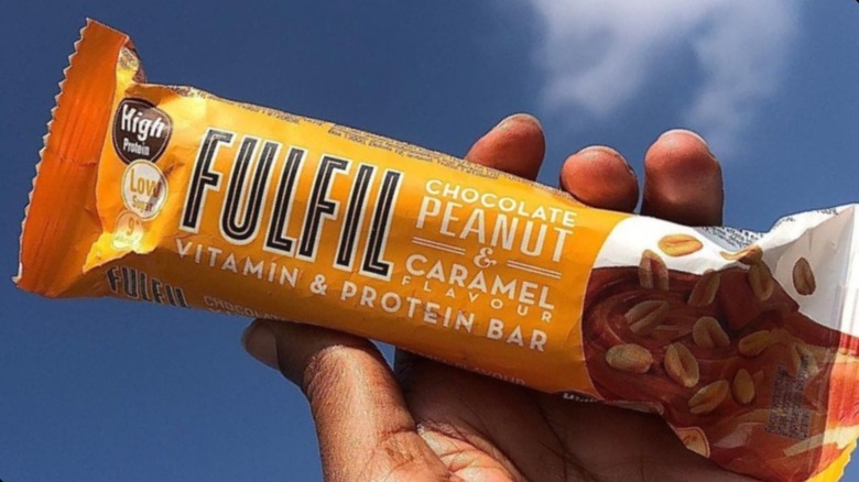 Fulfil protein bar in its wrapper