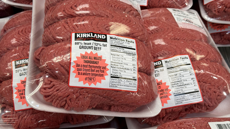 Kirkland Signature ground beef at Costco