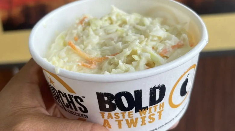 Church's Chicken coleslaw salad in container