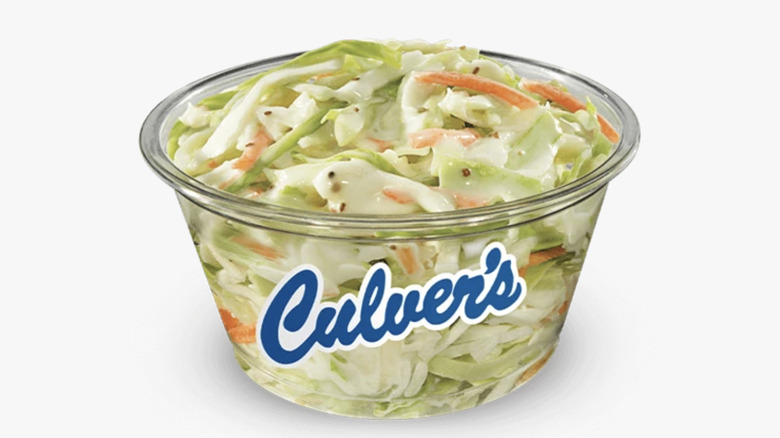 Culver's coleslaw salad in container