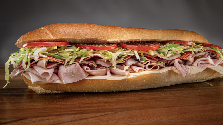 Jersey Mike's sandwich on table