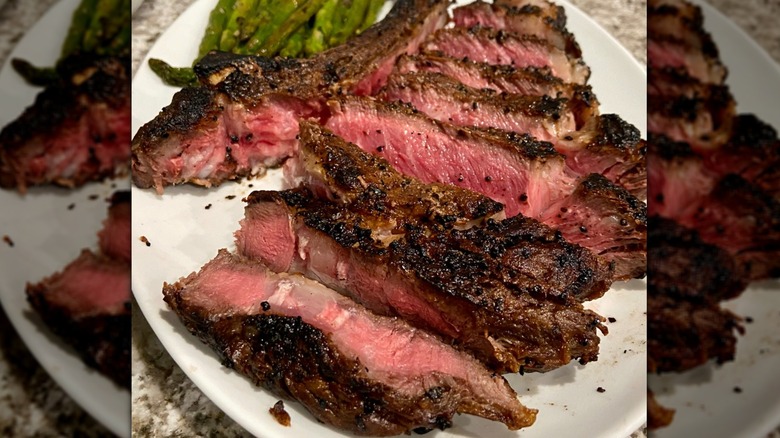 Fleming's Prime Steakhouse sliced steak