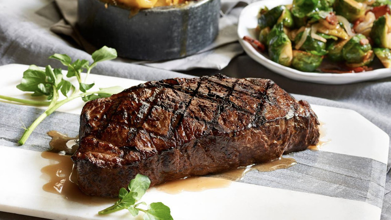 Morton's The Steakhouse steak with sides