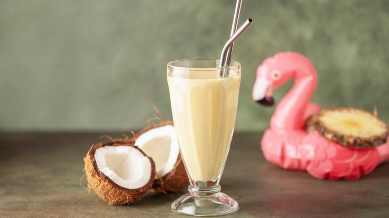 Pina colada and coconut