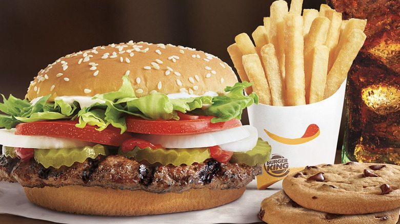 Burger King burger and fries