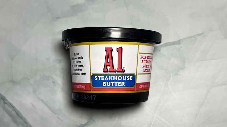 tub of A.1. Steakhouse Butter