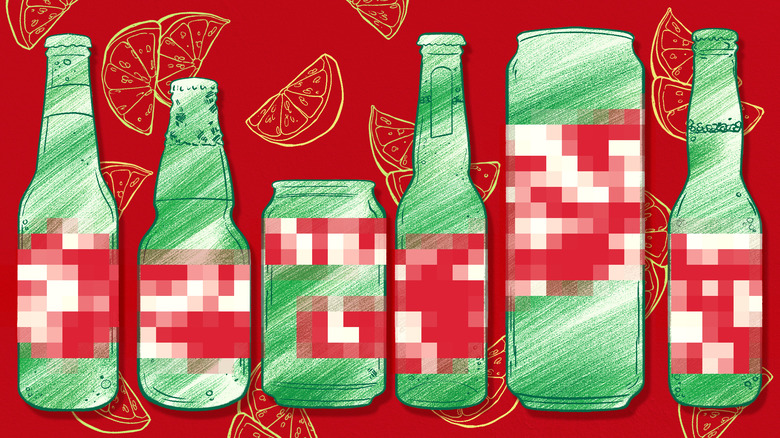 Mexican lagers illustration