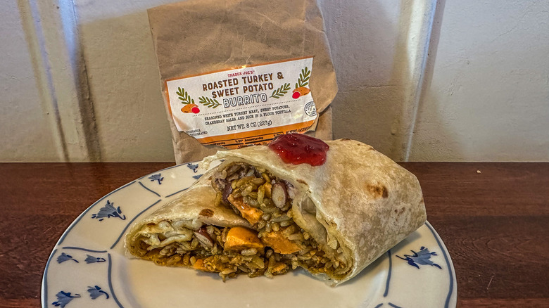 roasted turkey and sweet potato burrito from Trader Joe's