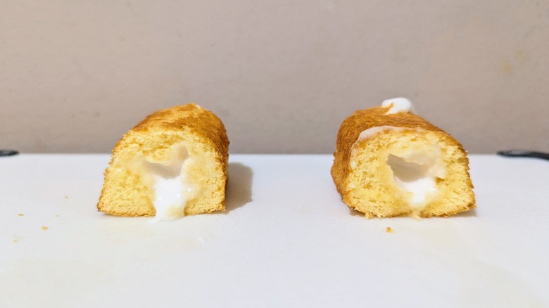 air fried twinkie cross section