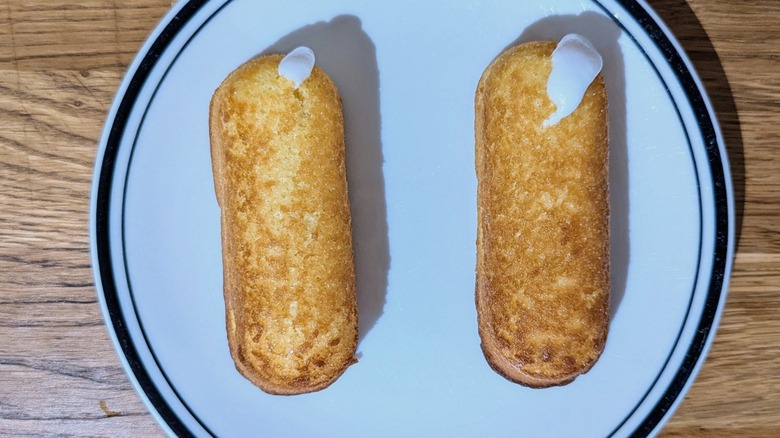 air fried twinkies on plate