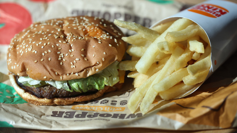 Burger King's Whopper and fries