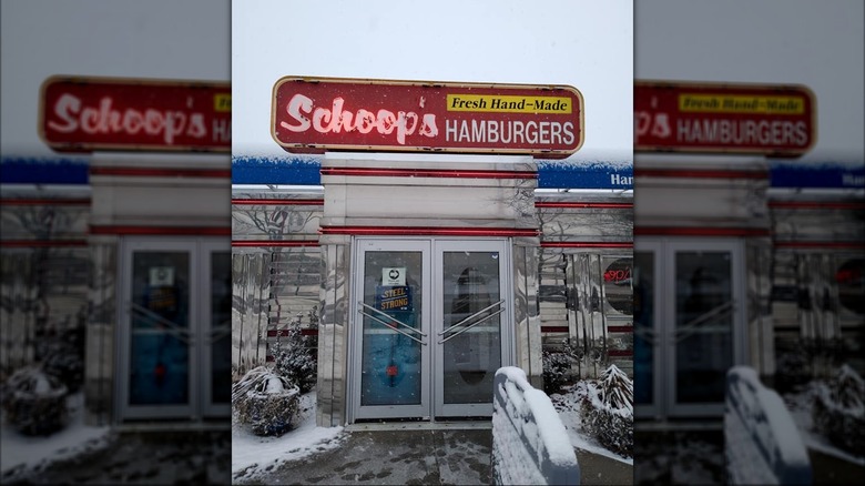 A Schoop's Hamburgers restaurant