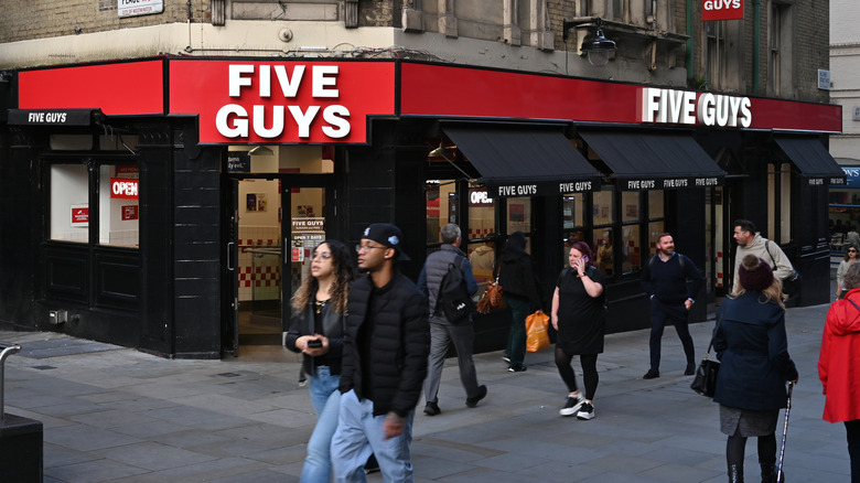 A Five Guys restaurant