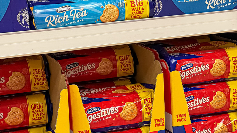 shelves of McVitie's digestives