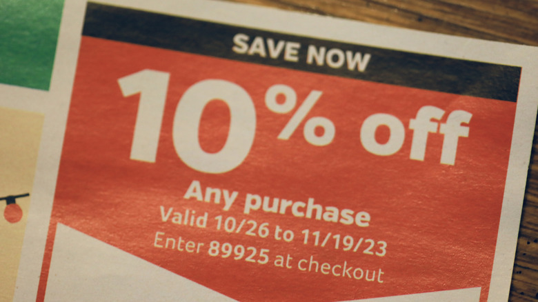 Modern 10% off coupon for any purchase.