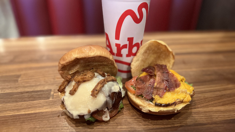 The Deep Fried Turkey Gobbler and Club on a table with a soda