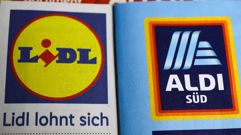 Lindl and Aldi logos in a circular