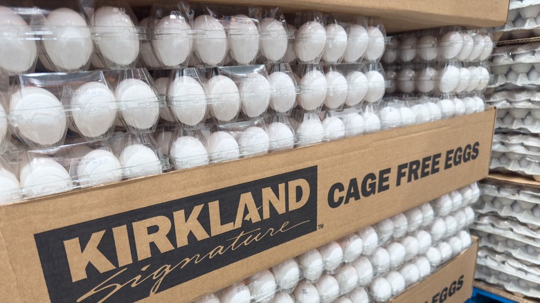 cases of Costco eggs