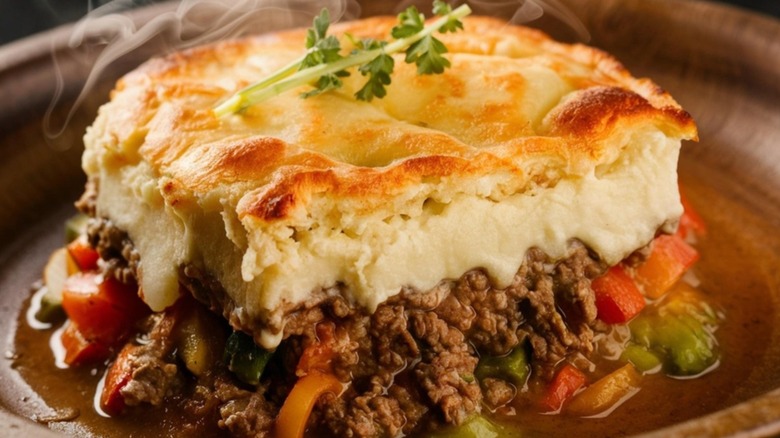 A slice of shepherd's pie