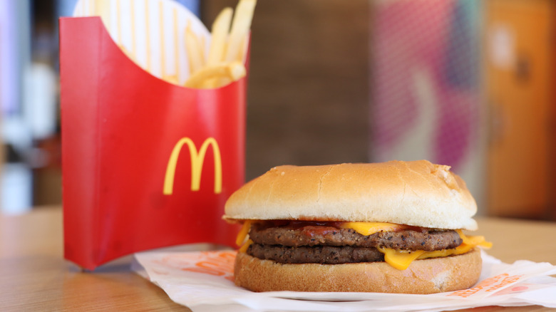 McDonald's burger and fries