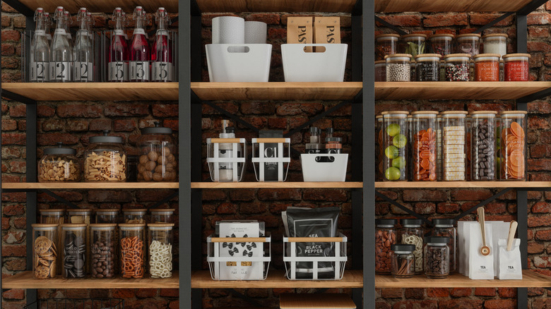 pantry storage shelves