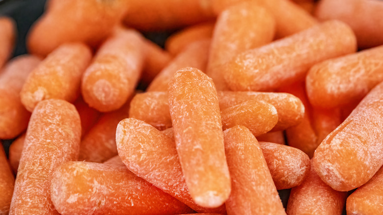 Blush on baby carrots