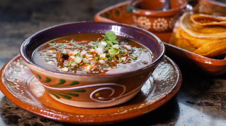 Traditional Mexican birria stew