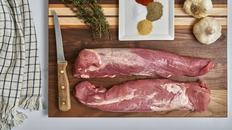 tenderloins on cutting board