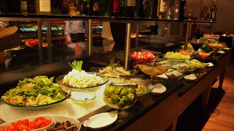 Steak and Ale salad bar