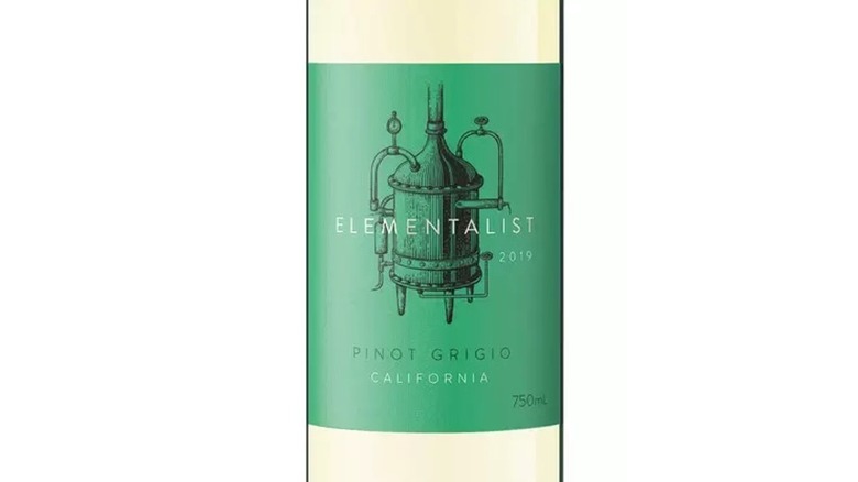 Bottle of Elementalist pinot grigio