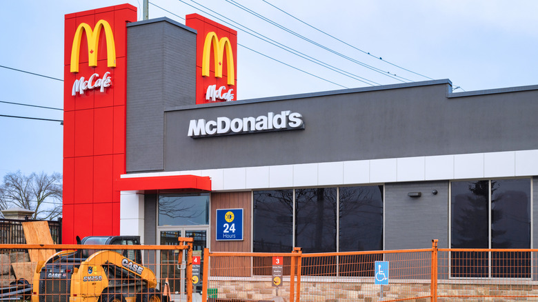 McDonald's building under construction