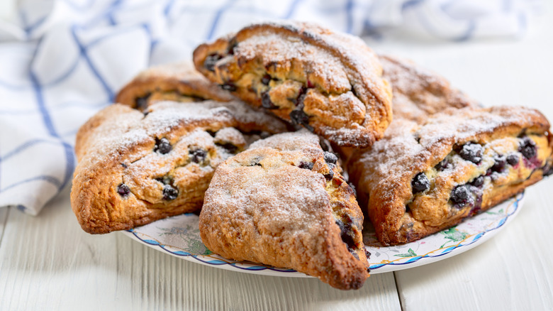 berry filled scones