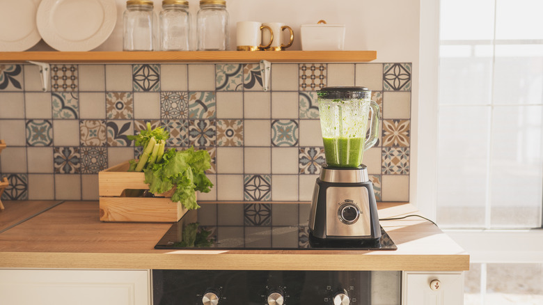 blender sitting on countertop