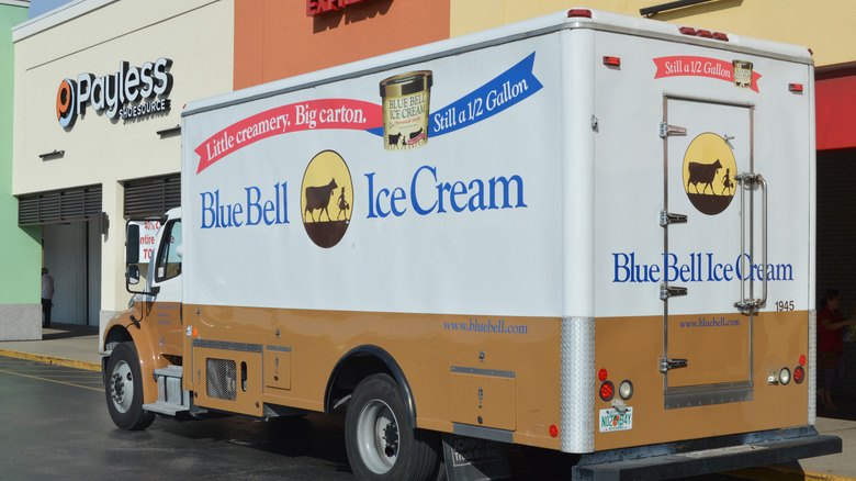 Blue Bell Ice Cream delivery truck