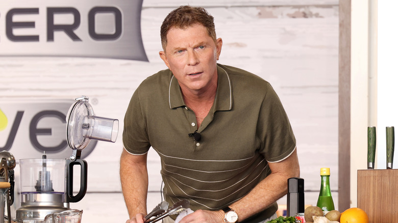 Bobby Flay at a cooking demonstration